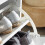 SoBuy Banc Chaussures Blanc FSR98-W 6