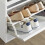 SoBuy Banc Chaussures Blanc FSR98-W 5