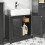 SoBuy Ντουλάπι Μπάνιου FRG237-DG Γκρι 60x58x35cm 7