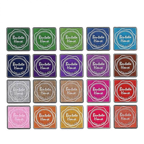 20 Pcs Multi-colored Giant Ink Pads Stamp Pads for DIY Craft Scrapbooking Finger Paint Ink Pad Set 2