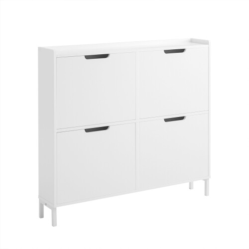 Armoire à Chaussures SoBuy Blanc 100x19x91cm
