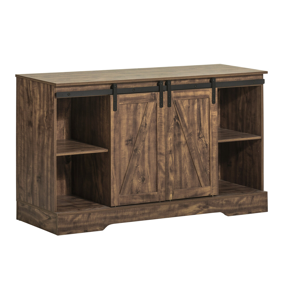 SoBuy Meuble Bas avec Porte de Grange Coulissante