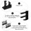 2Pcs Bow and Arrow Wall Mounted Storage Brackets Holder Rack with Screws 14