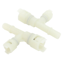 2PCS Heater Hose Connector Hohe Robustheit Lange Lebensdauer Zuverlässige Leistung 15055343 für XL 1500 2500 Weiß