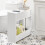 SoBuy Χαμηλό Ντουλάπι Μπάνιου BZR48-W Λευκό 55x20x60εκ 11