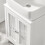SoBuy Ντουλάπι Μπάνιου BZR35-W Λευκό 50x60x33 cm 10