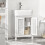 SoBuy Ντουλάπι Μπάνιου BZR35-W Λευκό 50x60x33 cm 13