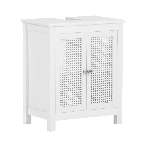 SoBuy Ντουλάπι Μπάνιου BZR35-W Λευκό 50x60x33 cm