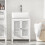 SoBuy Ντουλάπι Μπάνιου BZR35-W Λευκό 50x60x33 cm 2