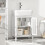 SoBuy Ντουλάπι Μπάνιου BZR35-W Λευκό 50x60x33 cm 12