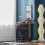 SoBuy Black Kitchen Storage Trolley with Wood Worktop 13