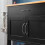 SoBuy Black Kitchen Storage Trolley with Wood Worktop 4