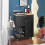 SoBuy Black Kitchen Storage Trolley with Wood Worktop 10