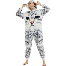 (3d cat,8t(height 115-125cm))Unicorn Cat Onesies Adults Animal Stitch Totoro Onesie Women Men Couple Winter Pajamas Suit Sleepwear Costumes Homewear