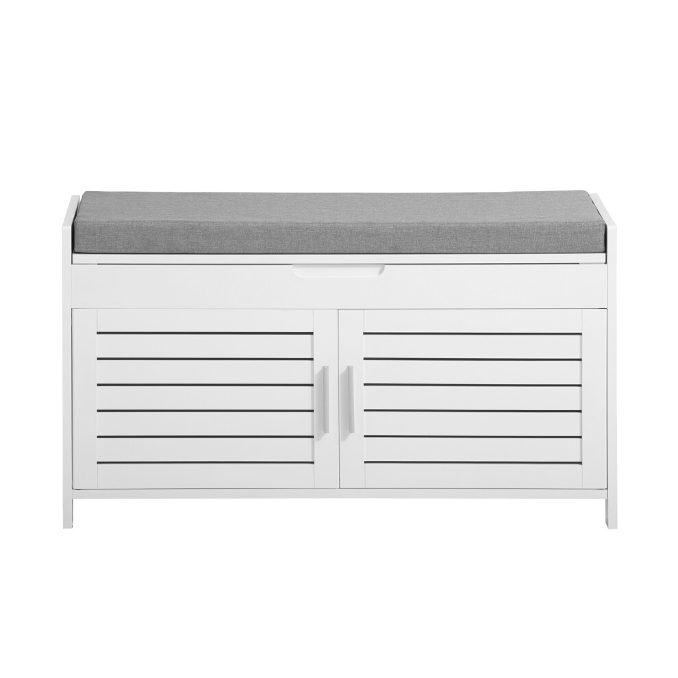 SoBuy FSR102-W, Shoe Rack Shoe Bench Shoe Cabinet-image-OPC-PBBFXW6-NEW