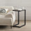 SoBuy Grey Marble Effect Side Table with Metal Frame 10