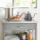 SoBuy Mobile Kitchen Trolley Grey 60x92x44cm 7