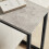 SoBuy Grey Marble Effect Side Table with Metal Frame 4