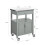 SoBuy Mobile Kitchen Trolley Grey 60x92x44cm 3