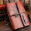 Imitation Leather Diary, , Refillable, Spiral Binding, Classic, Embossed, Travel Diary, with Blan 2