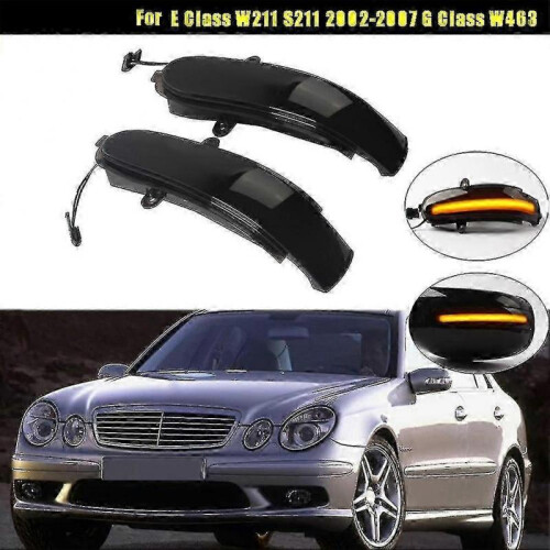 Car Led Dynamic Turn Signal Light Side Rearview Mirror Light Compatible with E Class W211 S211 2002-2007 G Clas-dz