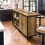 SoBuy Brown Kitchen Island Bar Table with Storage 13