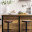 SoBuy Brown Kitchen Island Bar Table with Storage 6