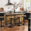 SoBuy Brown Kitchen Island Bar Table with Storage 2