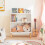 SoBuy Bücherregal Kinder Weiß KMB47-W 11