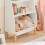 SoBuy Bücherregal Kinder Weiß KMB47-W 4