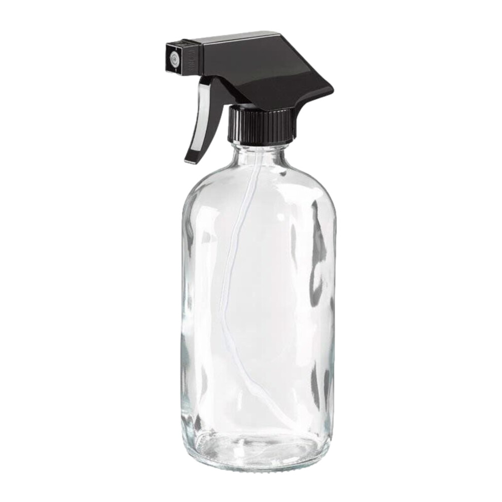 480ml Clear Glass Spray Bottle Reusable Pump Action Mist Sprayer Atomiser Salon