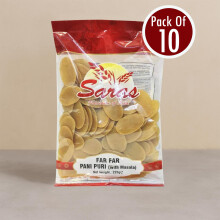 Saras Panipuri 225g x 10 – Bulk Pack Crispy Golgappa Snack