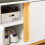 SoBuy πάγκος εισόδου λευκός με ντουλάπια 90x34x46cm 12