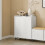 SoBuy Buffet Commode 2 Portes Coulissantes Blanc 15