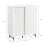 SoBuy Buffet Commode 2 Portes Coulissantes Blanc 7