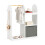 SoBuy Armadio Bambini con Appendiabiti e Scatole KMB40-W 1