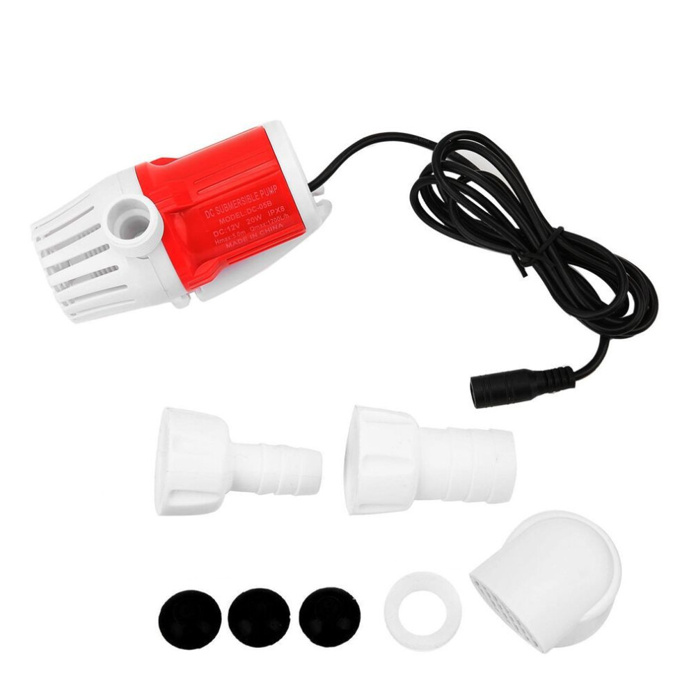 Fish Tank Pump Ultra Quiet Detachable Frequency Conversion Submersible Water Pump20w