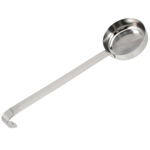 Stainless Steel Spoon Multi-purpose Pizza Sauce Spoon Ladle Measuring Flat Scoop 2