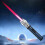 (Blue)Metal Outdoor Portable Flashlight Lighter Lightsaber Kitchen Cooking Flashlight 1
