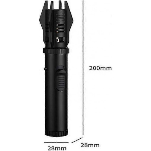 (Green)Metal Outdoor Portable Flashlight Lighter Lightsaber Kitchen Cooking Flashlight 2