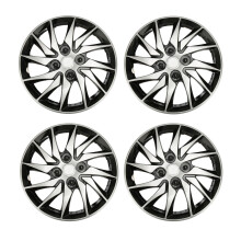 4Pcs Wheels Rim Cover Silver Black High Protection