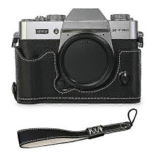 Compatible for Fujifilm Xt10 / Xt20 / Xt30 / Xt30 Ii Pu Leather Camera Case Bottom Half-body Protective Case with Hand Grip