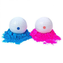 4Pcs Gender Reveal Golf Balls Baby Shower Exploding Powder Golf Balls with Powder for Birthday