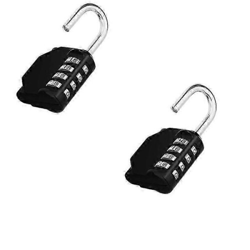 Combination Lock, Combination Lock 2 Pcs 4 Digit Padlock Gym Padlock Resettable Weatherproof 2