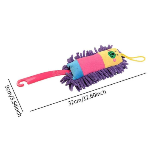 (violet)Microfiber Duster Dust Cleaner Brush Multipurpose Kids Toy Brush Hand Duster For Ceiling Fan Computer Electrical Dust Removal 2