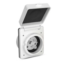 30A RV Plug Twist Lock Inlet,Shore Power Inlet Plug 125V/250V RV Power Receptacle for Marine Boat Trailer CamperShed