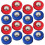 24pcs Mini Shuffleboard Tabletop Rollers Balls Shuffleboard Curling Replacement Accessories-yvan 2