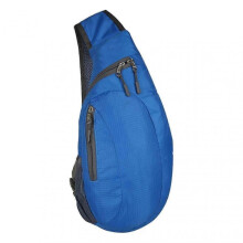 (Blue) Unisex Chest Bag Pack Waterproof Travel Sport Nylon Crossbody Shoulder Sling Bags Men