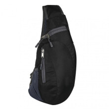 (Black) Unisex Chest Bag Pack Waterproof Travel Sport Nylon Crossbody Shoulder Sling Bags Men
