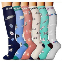 (Set 9, L XL) Compression Socks For Women And Men 6 Pairs, Best Support For Running